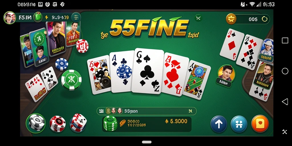 Tampilan gameplay Domino dalam 55FIVE yang seru dan interaktif.