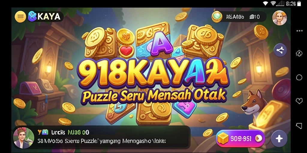 Tampilan gameplay <strong>918KAYA</strong> dalam menyelesaikan teka-teki Puzzle yang menantang.