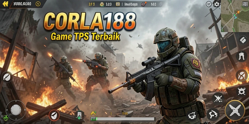 Gameplay dinamis CORLA188 yang penuh aksi dan strategi.
