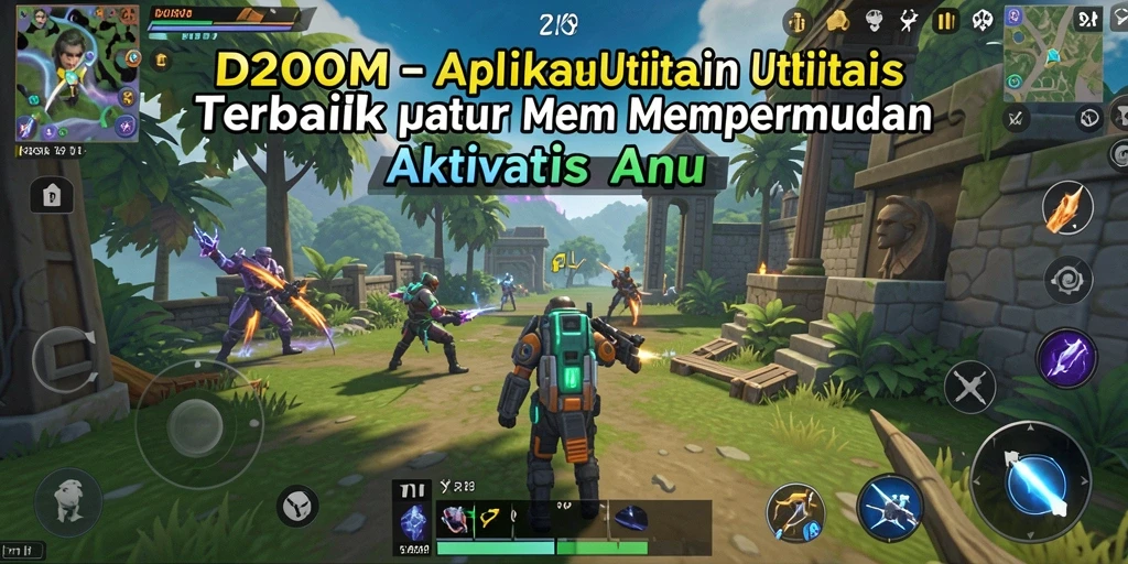Tampilan screenshot dari aplikasi D200M yang menunjukkan fitur utama Utility.
