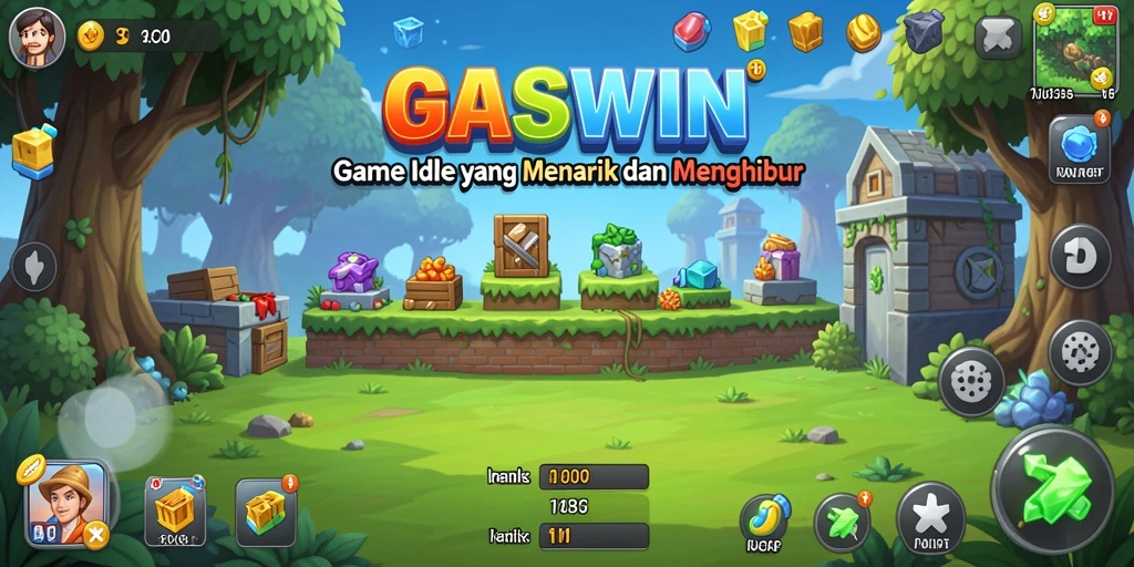Tampilan menarik dari gameplay GASWIN yang santai.