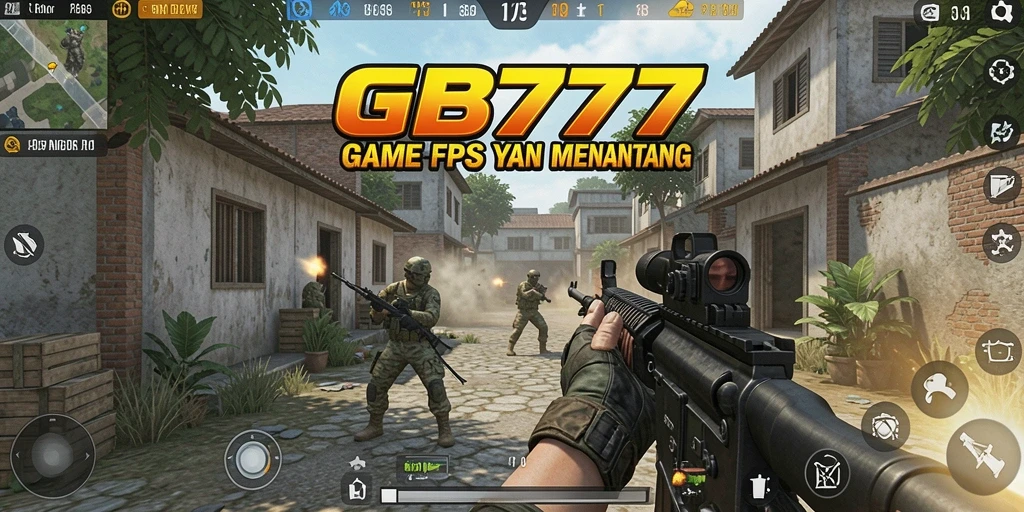 Tangkapan layar menunjukkan pertempuran mendebarkan dalam game FPS.