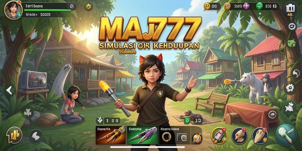 Tangkapan layar utama MAJ777 menunjukkan elemen gameplay yang menyenangkan.