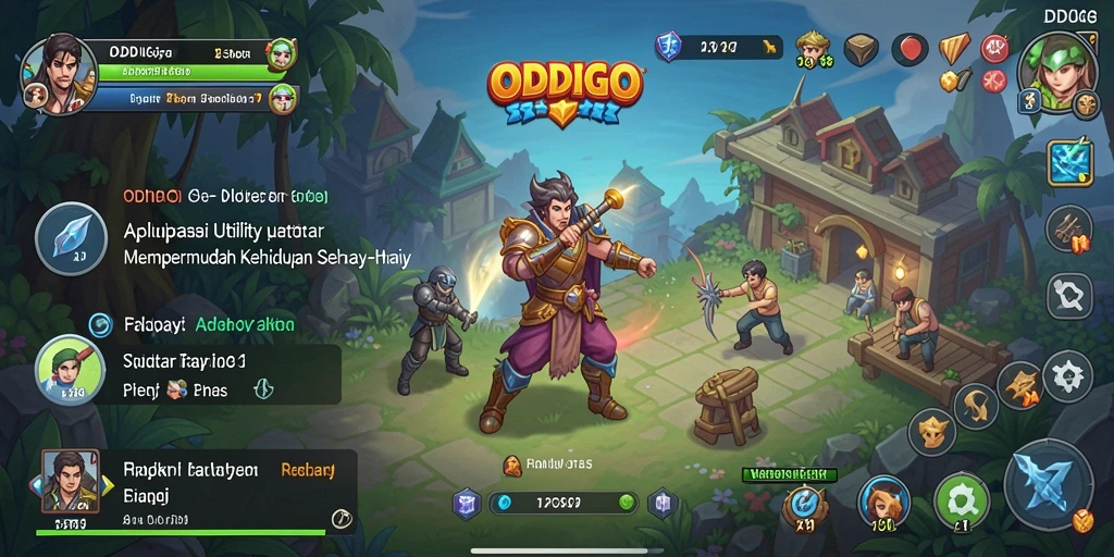 Tampilan utama ODDIGO dengan fitur utilitas yang lengkap.