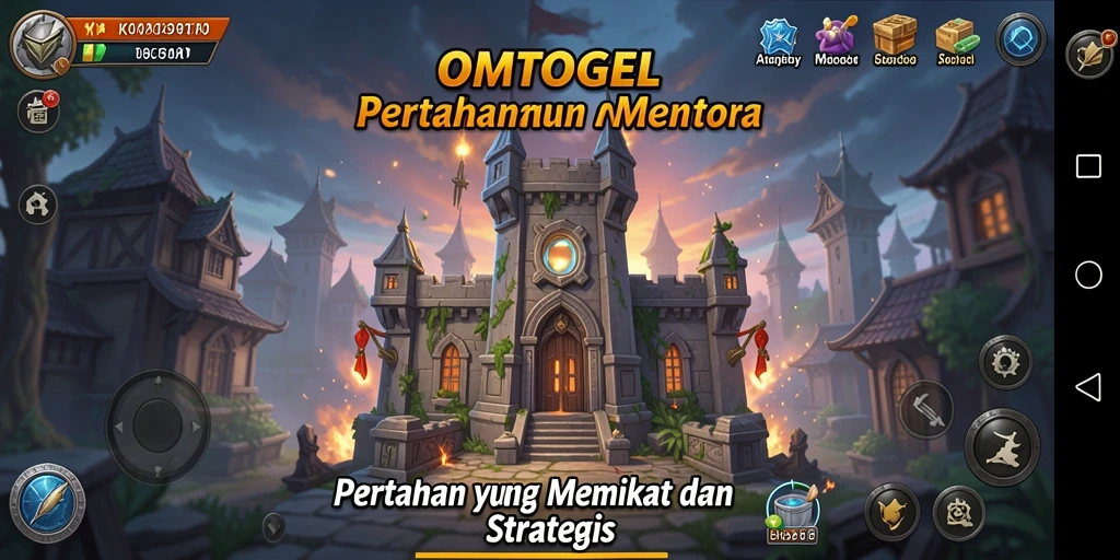Tampilan gameplay menara pertahanan yang mendebarkan di OMTOGEL.