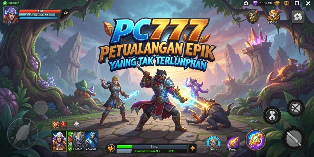 Screenshot utama PC777 menampilkan aksi seru dalam petualangan.