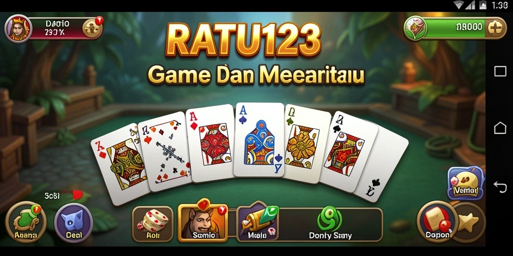 Tangkapan layar dari gameplay seru di RATU123.