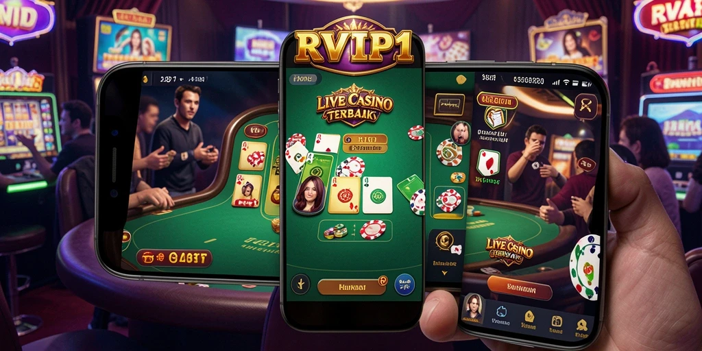 Gameplay Live Casino yang menegangkan dan interaktif di RVIP1.