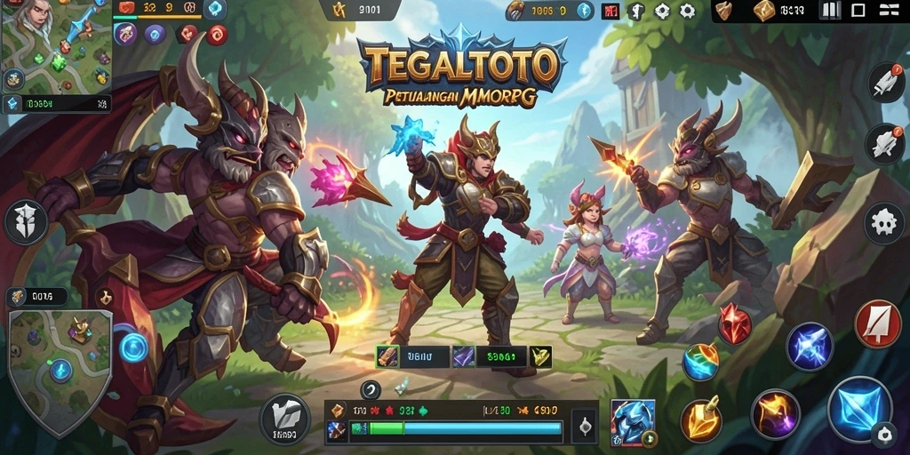 Gameplay seru TEGALTOTO di dunia MMORPG yang luas.